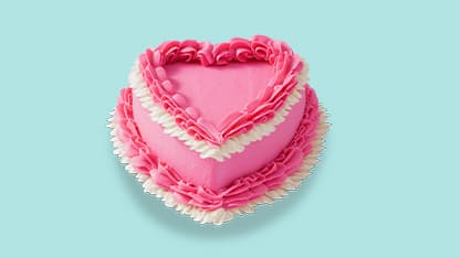 Mother's Day Heart Cake