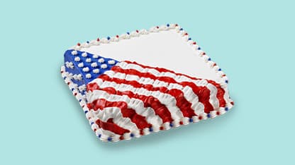 Square Flag Cake