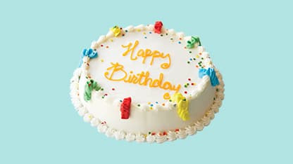 Happy Birthday Round Cake